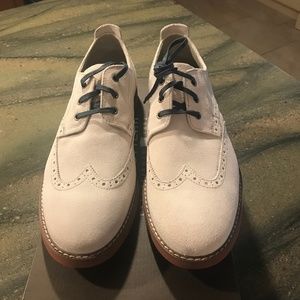 Men’s white suede shoes size 11 Florsheim